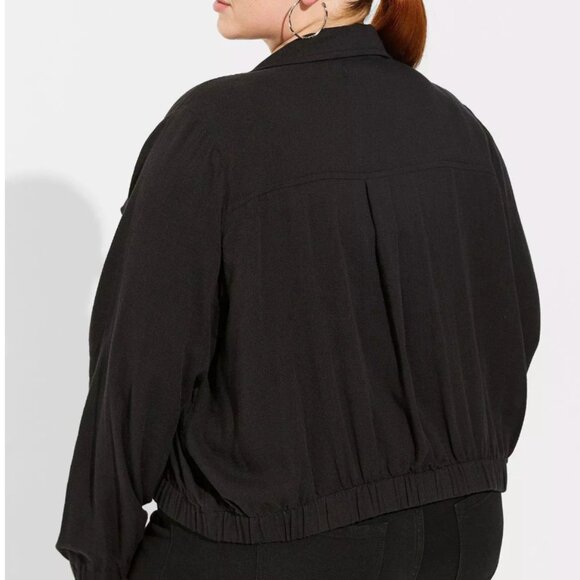 NWT Torrid Double Gauze Zip Front Jacket - Picture 2 of 5